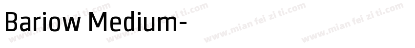 Bariow Medium字体转换